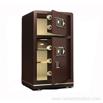 Double door electric fingerprint safes